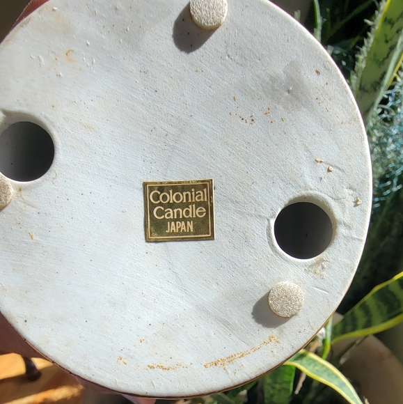 COLONIAL CANDLE JAPAN Ceramic Colonial Candle Holder. - Picture 4 of 6
